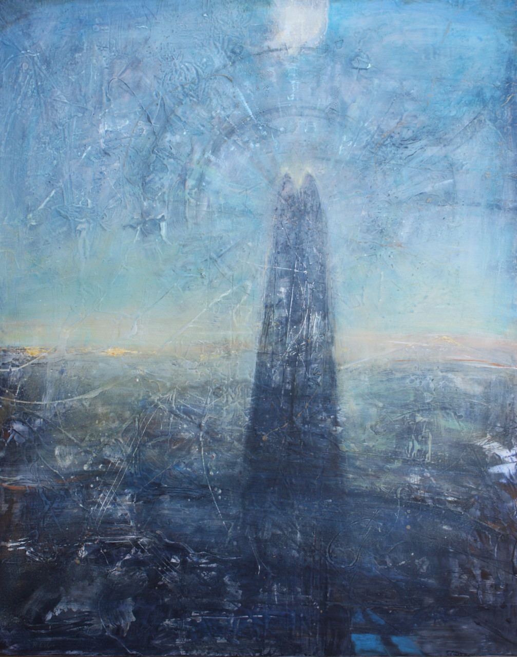 Tower of Song  50” x 40” oil on panel